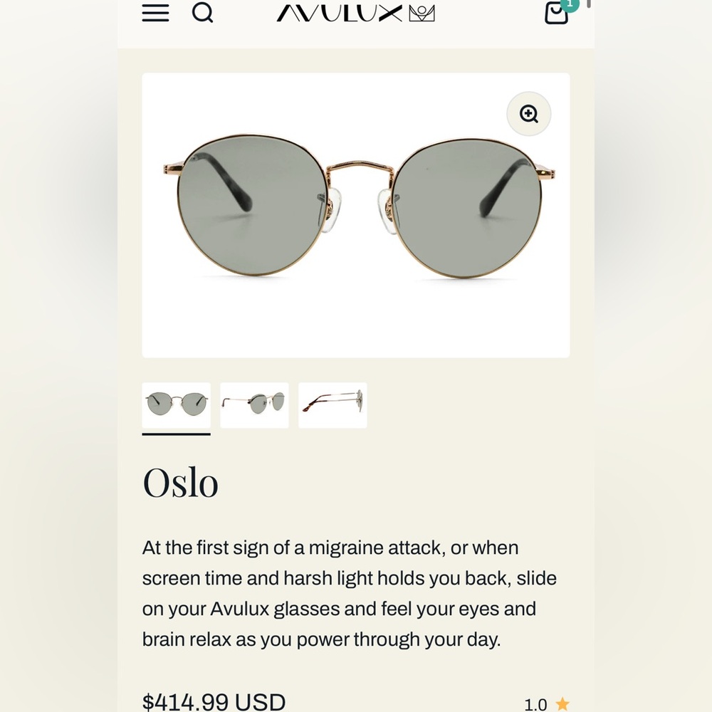 NEW! Avulux Migraine Custom Glasses